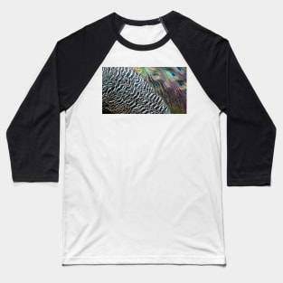 Peacock Feathers Baseball T-Shirt